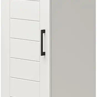 Ameriwood Home Loxley 1/2-Door Engineered Wood Cabinet in White