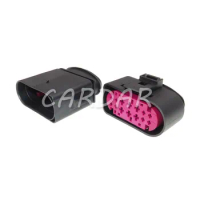 1 set 14 Pin 1J0973737 1J0973837 1.5mm 3.5mm Waterproof Auto Connector Lamp Light Socket Starter For Audi BMW VW