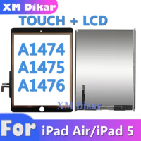 9.7'' no dead pixel For iPad 5 LCD For iPad Air 1 A1474 A1475 A1476 LCD Display Touch Screen Digitizer Replacement Repair parts