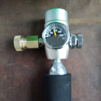 Pneumatic Coffee Machine Pressure Regulator Valve Gas Meter 10kg Adjustable Soda Bottle Gas Bomb Mod