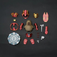 Magnet Kapibara Iron Man, Iron Dolphin Man, Set mainan asli, Model hiasan berskala kecil, Model keci