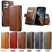 Solid Color Folding Wallet Case Phone Cover For Samsung Galaxy A91 A90 A80 A73 A72 A71 A70 A53 A52 A51 Magnetic Flip Phone Case