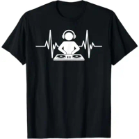 Funny DJ Art Men Women Music Producer Disc Jockey Lover DJ T-Shirt   (S-4XL) kaos oblong katun pengi