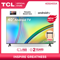 TCL 40 Inch FHD Smart Android TV - 40S5400A ( Assistant, HDR Quality, Micro Dimming, Dolby Audio, Netflix, YouTube, Voice Remote, ISDBT Digital TV)