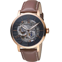 姬龍雪Guy Laroche Timepieces鏤空機械錶(GW2009C-17)