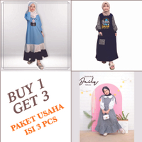 Paket Usaha Isi 3 Pcs Gamis Anak GOGOFASHION (P16)