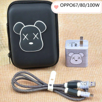 Sarung Pelindung Pengecas, Serasi dengan OPPO Reno 13 12 11 9, Kabel Data K12 11, dengan Tali Penggu