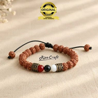 Gelang Aesthetic Biji Jenitri Tridatu Tali Serut Asli 100% Original Untuk Pria Dan Wanita