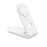 3 In 1 Wireless Charger Station พับได้15W Fast Charge Holder สำหรับ Iphone14pro 13 Airpods IWatch โต