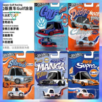 Hot Wheels Nopoo Gulf Racing Series Car Model Q Version Toyota Supra Chevrolet Volkswagen Cars Model