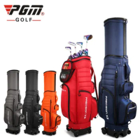 PGM Golf Bags Men Multifunctional 4 Way Wheels 5 Color Telescopic Golf Travel Bag with Brake System and Rain Cover