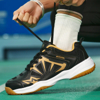 [Tt&Mm] Boys' Leather Water-Resistant Lightweight Athletic Shoes for Badminton & Running with Soft C