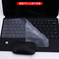 Clear Transparent TPU Keyboard Cover Protective Film For Samsung Galaxy Tab S7 plus/S7 FE/S8+ 12.4-inch Bluetooth Keyboard