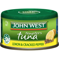 【澳洲JOHN WEST】TEMPTERS檸檬胡椒鮪魚95Gx2入(沙拉 料理 義大利麵 早餐)
