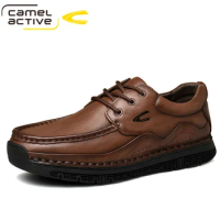 Camel Active New Genuine Leather Business Formal Shoes Men Soft-soled Breathable Comfortable Commuter Casual Men Shoes