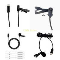 K32C High Sensitivity Lavalier Microphone Type C Interfaces Collar Clip on Mic 20Hz16KHz for 360 Spo