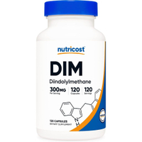 Nutricost DIM (Diindolylmethane) Plus BioPerine 300mg 120 Vegetarian Capsules - Up to 4 Month Supply