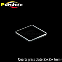 10PCS Quartz glass plate(25x25x1mm)