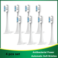 2022 for Xiaomi Mijia 4pcs T300/500 Electric Toothbrush Heads Ultrasonic High Density Oral Replacement Whitening Tooth Head