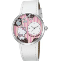 【HELLO KITTY】凱蒂貓 婉約公主風手錶(白色 LK698LWPW)