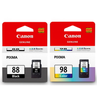 Canon PG-88+CL-98 原廠墨水組合(1黑1彩) 適用 E500 E600 E510