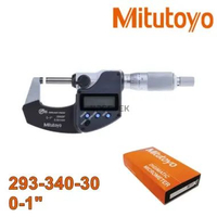 Micrometer 0-1 Inch MITUTOYO 293-340-30 Micro Meter Digital Outside Mikrometer Alat Ukur Luar
