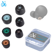 20 Sets Memory Foam Tips for Sony WF-1000XM4 XM3 True Wireless Earphones Replacement Ear Tips with Mesh Fit in The Charging Case