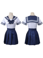 Japanese Students High School Uniform Dress For Women Sailor JK Pleated Skirt Suit Soft Girl College