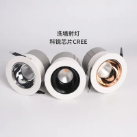 6pcs NEW 7W 12W 20W 30W LED Cree Dimmable Cob Downlight Ac85-265v Spot Lights Embedded Living Room Gold Black Silver