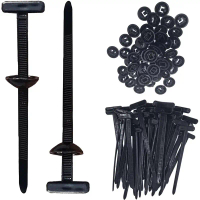 Cable Tie Through Hole Nylon Universal Cable Tie Buckle Leaf Plate Base Plate Universal Clip