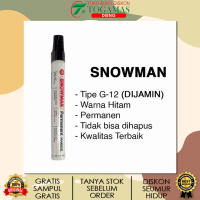 SPIDOL G 12 MARKER PERMANEN SNOWMAN (HITAM)