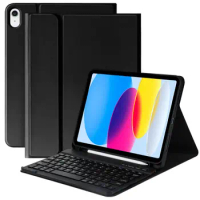 For iPad 10th Generation Air 5th 4th 5 Gen 10.9 Inch Case Smart Keyboard Cover For iPad 9th 8th 7th 10.2inch Shell With Pen Slot