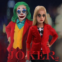 Movie Joker 2 Double Delusion Role Play Costume Harley Quinn Cosplay Costume Halloween Children's Pe