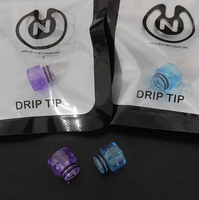 DRIP TIP 510 PURPLE CLEAR BY VAPE ON purple clear