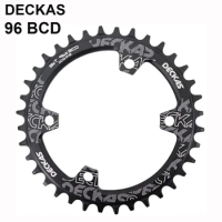 DECKAS Coroa BCD 96 Asymmetrical 36T 34T Narrow Wide 96BCD Bike Chainring 36 34 Teeth Bicycle Chain Ring for Shimano M9000 M5100