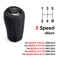 aimey หัวเกียร์หนัง 5/6 สปีด สำหรับ MAZDA 3 BK BL 5 CR CW 6 II GH CX-7 ER MX-5 NC III 23 MT หัวเกียร