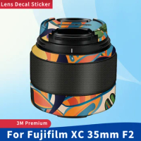 For Fujifilm XC 35mm F2 Camera Lens Skin Anti-Scratch Protective Film Body Protector Sticker XC35mm F/2 XC35 XC35MM