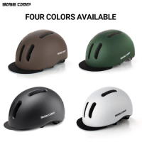 BASE CAMP Urban commuter helmet with cloth hat eaves Folding bicycle helmets Electric power assisted MTB bike cycling parts