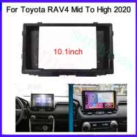 10.1 inch 2din Car Radio Fascia Panel for Toyota RAV4 2020 2021 2022 Android Radio Dashboard Kit Face Plate Fascia Frame