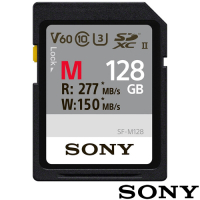 SONY SF-M128 SD SDXC 128G 128GB 277MB/S V60 UHS-II 高速記憶卡 (公司貨) 支援 4K