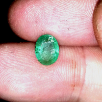 Natural Emerald Beryl Zamrud Colombia 1ct 7.47x5.75mm Sertifikat GLI
