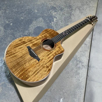 High quality All solid KOA acoustic guitar, cutaway guitar, 41 inch JF body professional playing guitar, free shipping