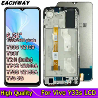 6.58" For VIVO Y33s Y76s Y76 5G LCD Display Touch Screen Digitizer Replace For VIVO Y74s LCD For VIVO Y33t Y21t (Indna)V2135 LCD
