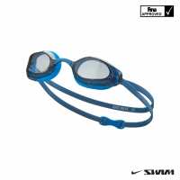 【NIKE 耐吉】SWIM 成人 泳鏡 專業型 VAPOR 藍 NESSA177-444