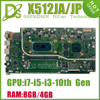 KEFU X512JA Mainboard For Asus VivoBook V5000J X512JP X512JF V5000JP Laptop Motherboard i3-1005G1 i5-1035G1 i7-1065G7 4G/8G-RAM