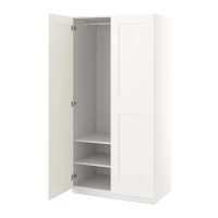 PAX/GRIMO 衣櫃/衣櫥, 白色/白色, 100x60x201 公分