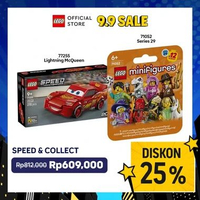 LEGO Bundle - LEGO Speed Champions 77255 Lightning McQueen + LEGO Minifigures 71052 Series 29 + LEGO