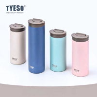 TYESO พร้อมส่ง กระติกน้ำสแตนเลสเก็บอุณหภูมิ กระบอกน้ำสแตนเลสเก็บได้ทั้งร้อนและเย็น สแตนเลส 304 ขนาด