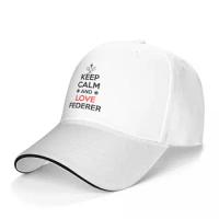 Roger Federer Baseball Cap Keep calm Roger Federer Tennis Hip Hop Hats Breathable Male Retro Print Baseball Caps
