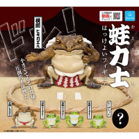 小全套5款 日本正版 蛙力士氣勢公仔 扭蛋 轉蛋 蛙力士 相撲青蛙 蟾蜍 小結樹蛙 - 374405